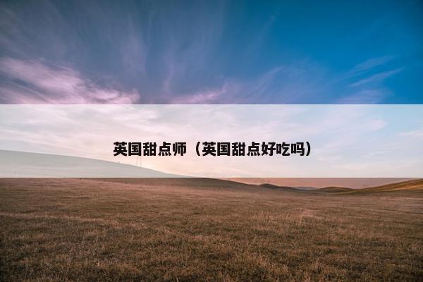 英国甜点师(英国甜点好吃吗) 英国甜点师(英国甜点好吃吗)