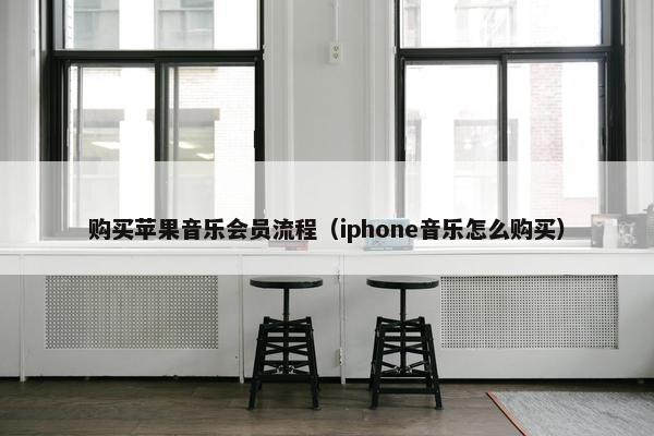 购买苹果音乐会员流程（iphone音乐怎么购买）
