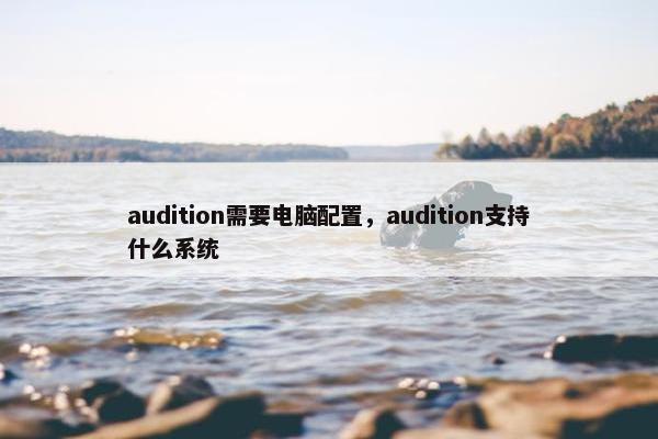 audition需要电脑配置，audition支持什么系统
