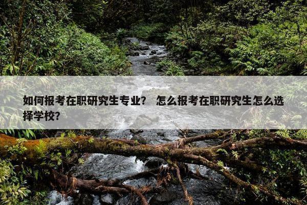 如何报考在职研究生专业? 怎么报考在职研究生怎么选择学校? 如何报考在职研究生专业? 怎么报考在职研究生怎么选择学校?