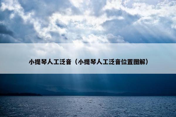 小提琴人工泛音(小提琴人工泛音位置图解) 小提琴人工泛音(小提琴人工泛音位置图解)