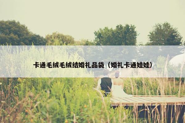 卡通毛绒毛绒结婚礼品袋（婚礼卡通娃娃）