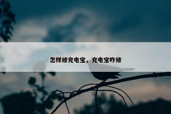 怎样修充电宝,充电宝咋修 怎样修充电宝,充电宝咋修