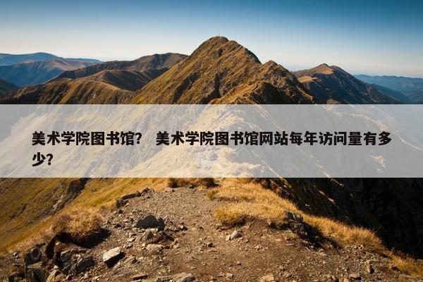 美术学院图书馆? 美术学院图书馆网站每年访问量有多少? 美术学院图书馆? 美术学院图书馆网站每年访问量有多少?