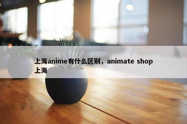 上海anime有什么区别，animate shop上海