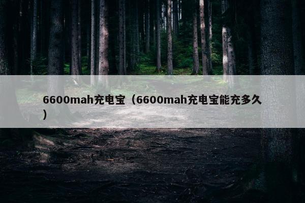 6600mah充电宝(6600mah充电宝能充多久) 6600mah充电宝(6600mah充电宝能充多久)