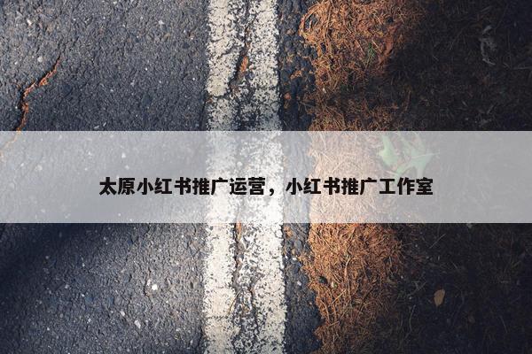 太原小红书推广运营，小红书推广工作室