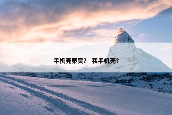 手机壳秦昊? 我手机壳? 手机壳秦昊? 我手机壳?