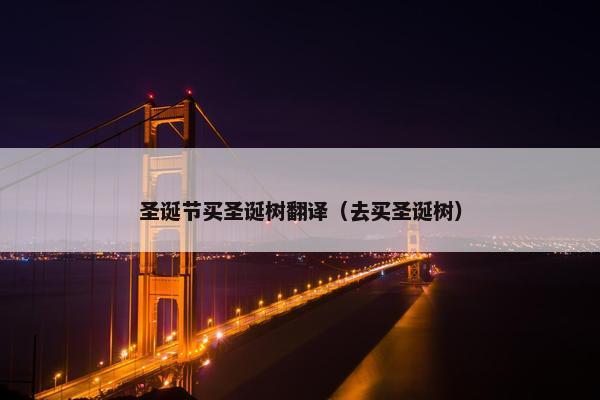 圣诞节买圣诞树翻译(去买圣诞树) 圣诞节买圣诞树翻译(去买圣诞树)