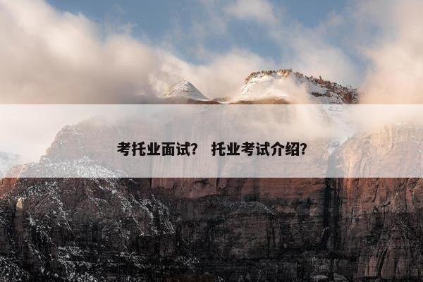 考托业面试? 托业考试介绍? 考托业面试? 托业考试介绍?