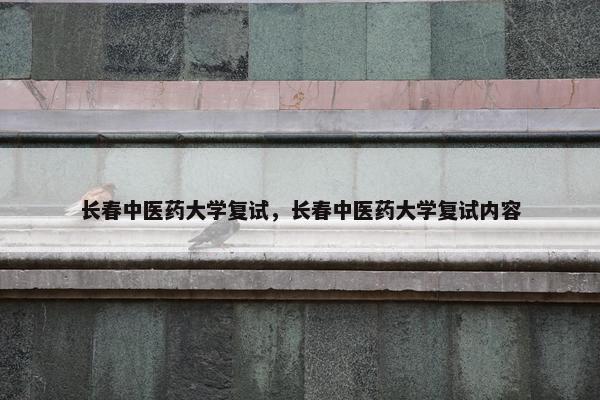 长春中医药大学复试，长春中医药大学复试内容