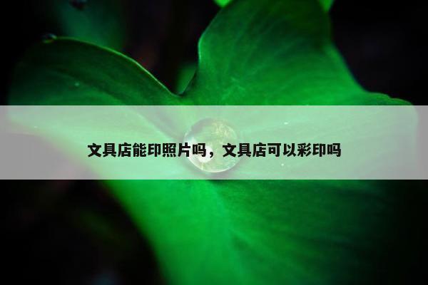 文具店能印照片吗,文具店可以彩印吗 文具店能印照片吗,文具店可以彩印吗