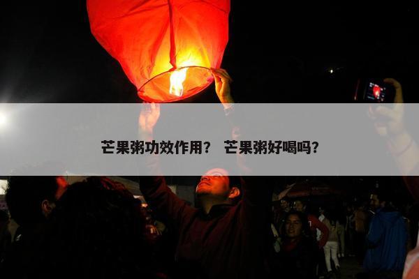 芒果粥功效作用？ 芒果粥好喝吗？