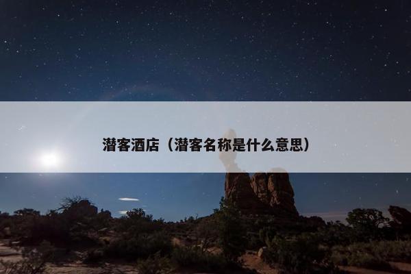 潜客酒店（潜客名称是什么意思）