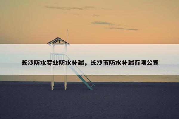 长沙防水专业防水补漏，长沙市防水补漏有限公司