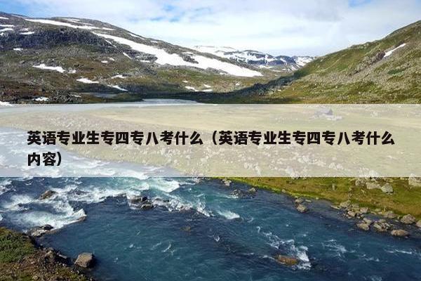英语专业生专四专八考什么（英语专业生专四专八考什么内容）