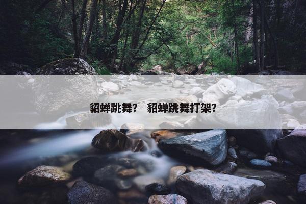 貂蝉跳舞? 貂蝉跳舞打架? 貂蝉跳舞? 貂蝉跳舞打架?