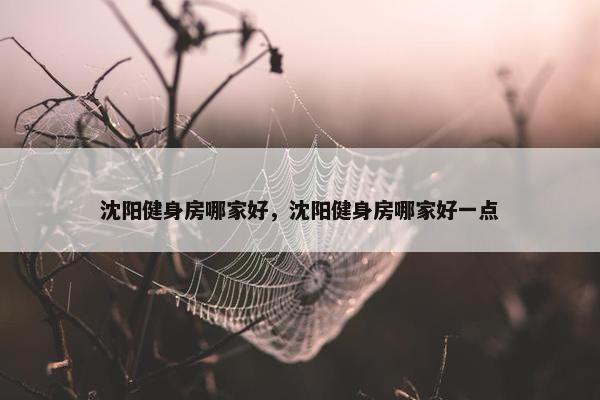 沈阳健身房哪家好，沈阳健身房哪家好一点