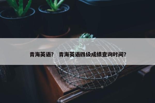 青海英语？ 青海英语四级成绩查询时间？