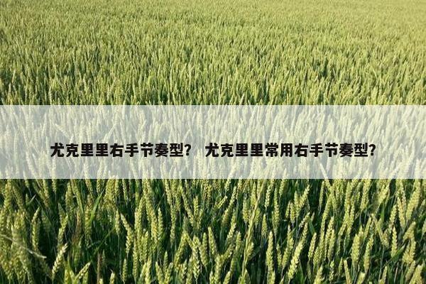 尤克里里右手节奏型？ 尤克里里常用右手节奏型？