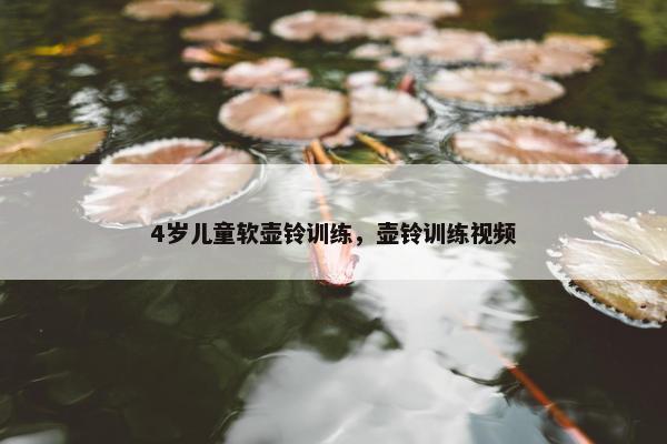 4岁儿童软壶铃训练，壶铃训练视频