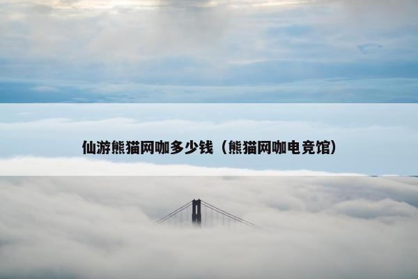 仙游熊猫网咖多少钱（熊猫网咖电竞馆）