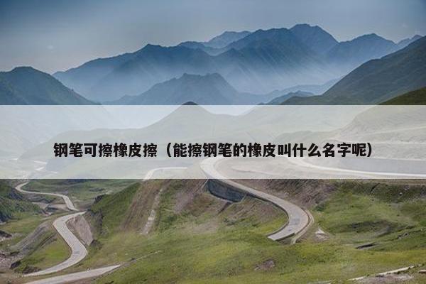 钢笔可擦橡皮擦（能擦钢笔的橡皮叫什么名字呢）