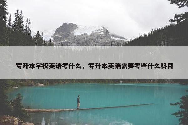 专升本学校英语考什么，专升本英语需要考些什么科目