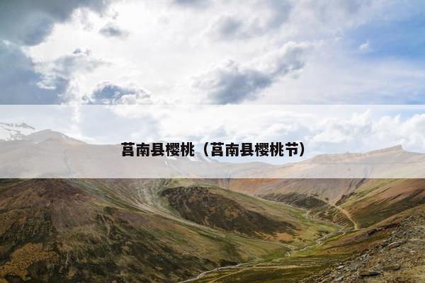 莒南县樱桃(莒南县樱桃节) 莒南县樱桃(莒南县樱桃节)