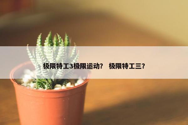 极限特工3极限运动? 极限特工三? 极限特工3极限运动? 极限特工三?