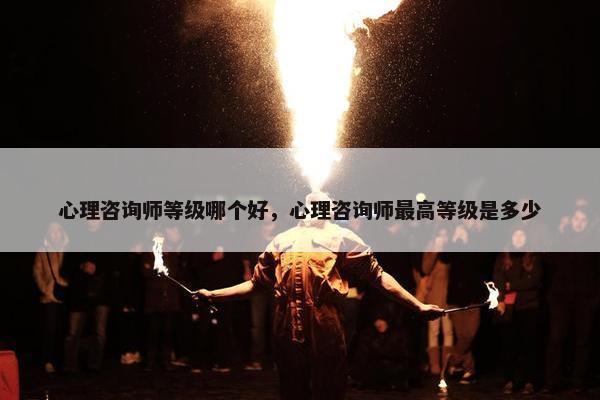 心理咨询师等级哪个好，心理咨询师最高等级是多少