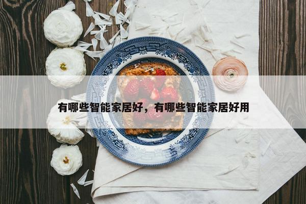 有哪些智能家居好，有哪些智能家居好用